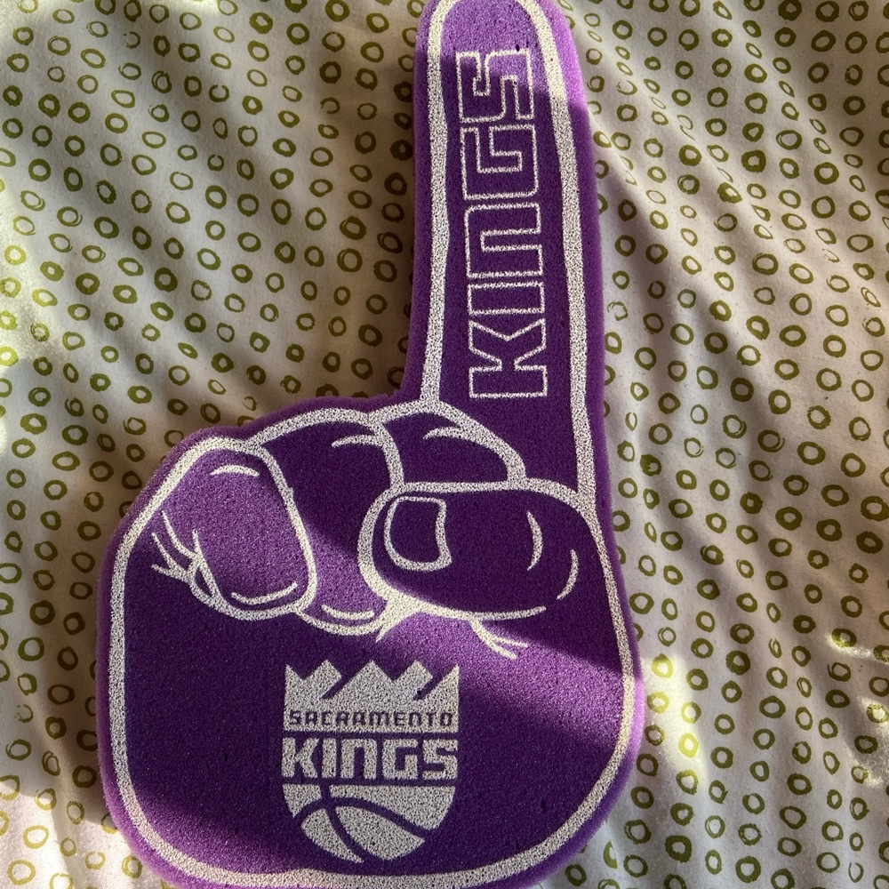 Purple Sacramento Kings Foam Finger